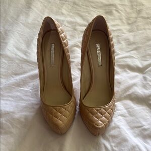 BCBG Beige Quilted Women's Pumps